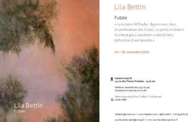 FUTAIE Venez vous égarer dans la forêt de mes toiles lors de ma prochaine et dernière expo solo de l'année.